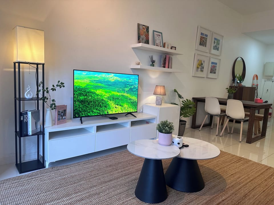 Comfort Apartment | Living area | 43-inch LCD TV with digital channels