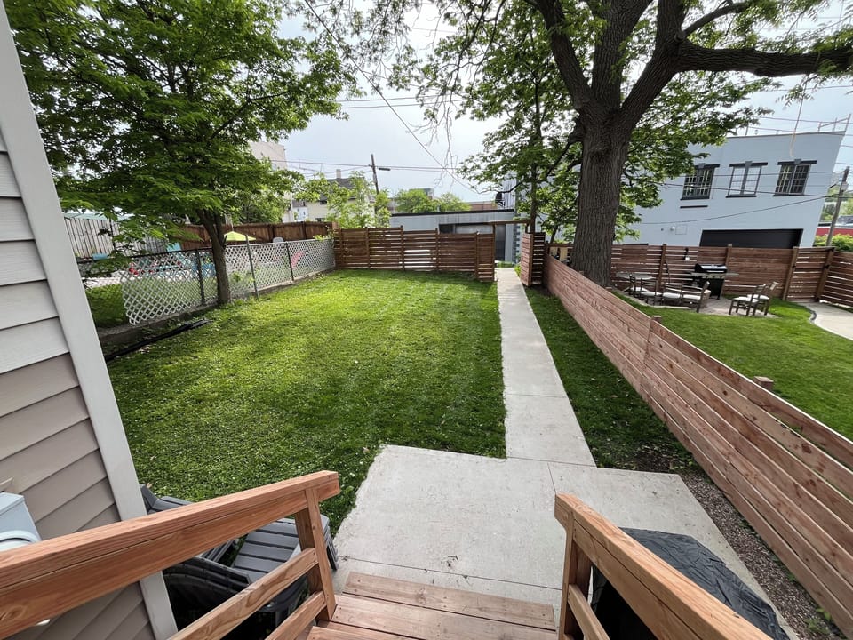Backyard looking outside