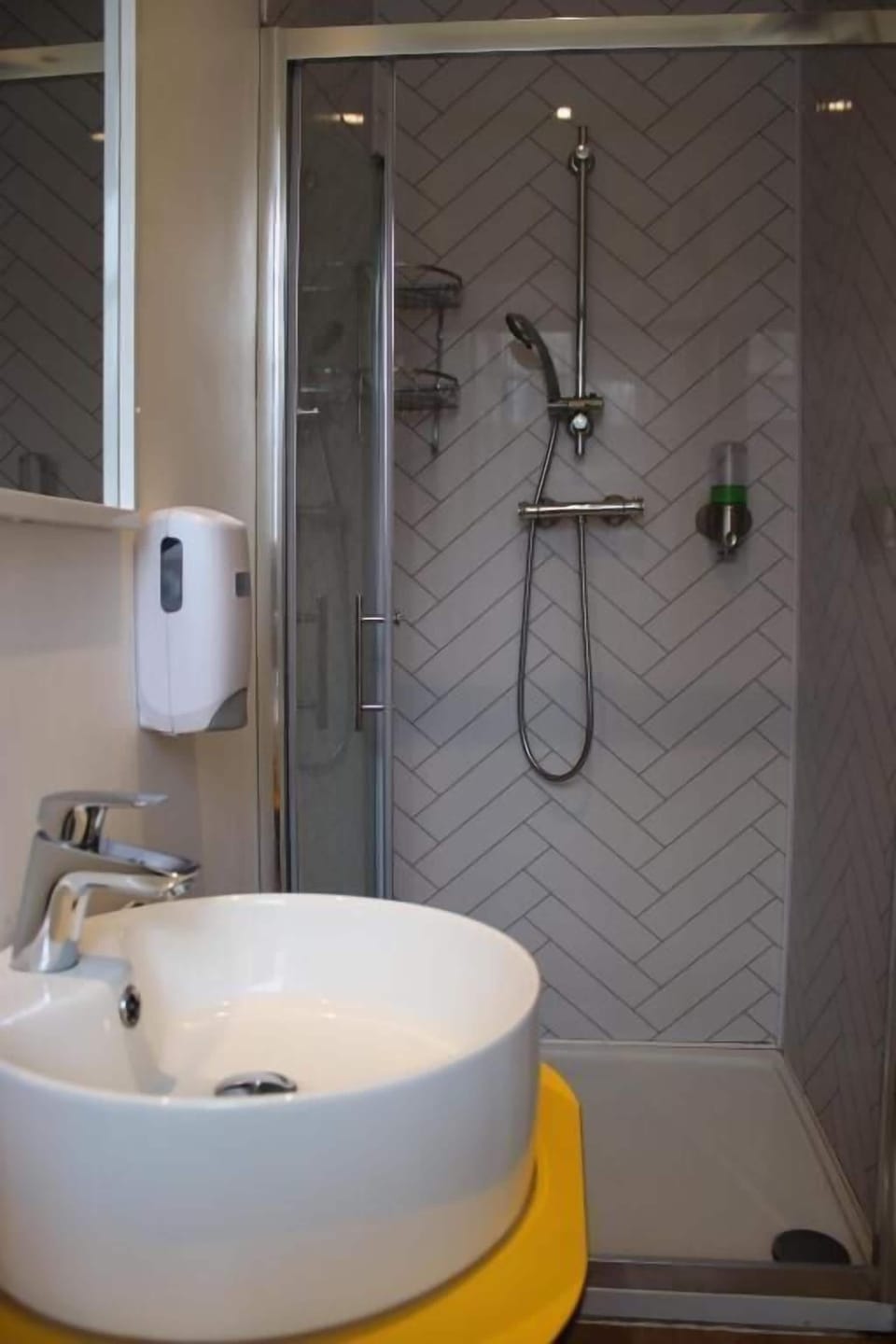 Shower, hair dryer