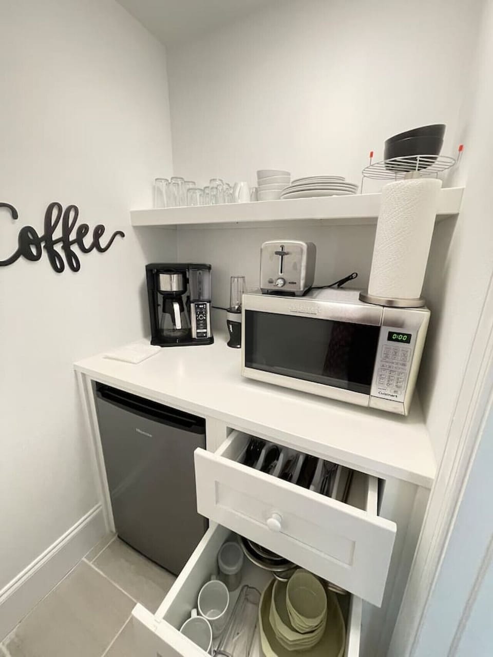 Full View of the Efficiency Kitchen.