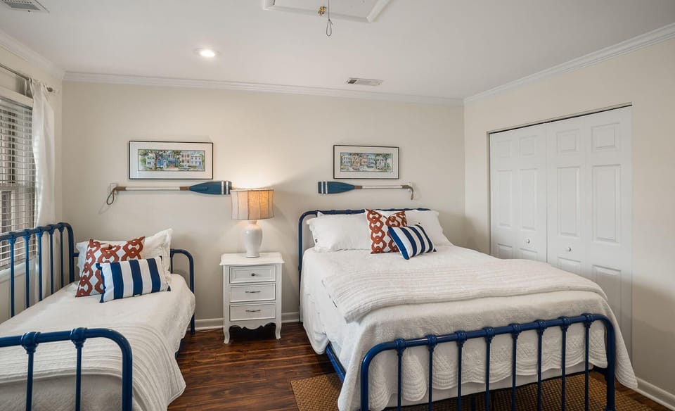 Queen bed and twin with trundle