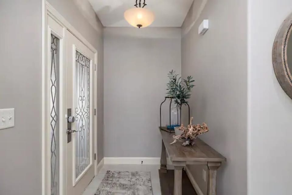 Entry and front doors.