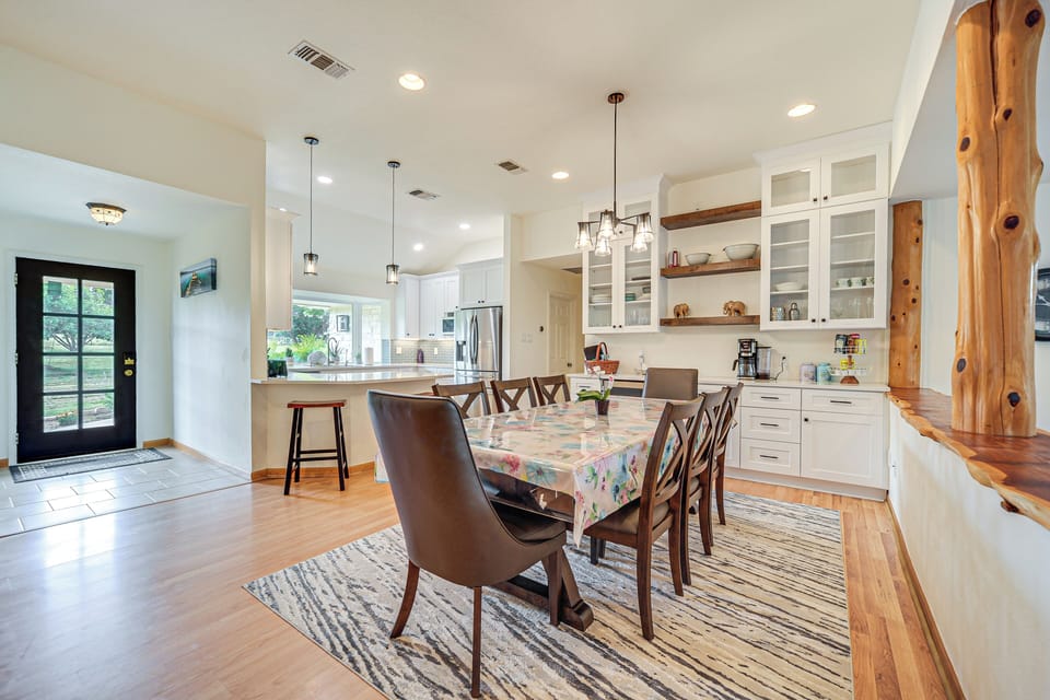 Dining Table | Dishware + Flatware | Coffee Maker