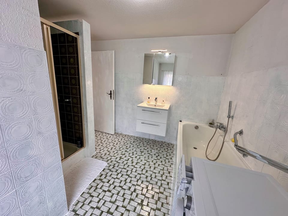 Bathroom with Shower and wasching machine