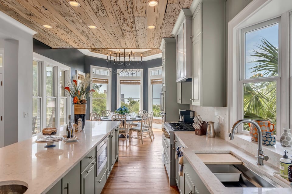 Cook in the incredible kitchen and enjoy the views!
