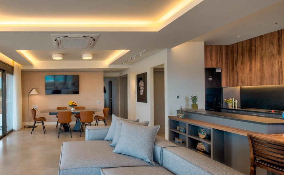The interior boasts a modern and stylish design throughout.