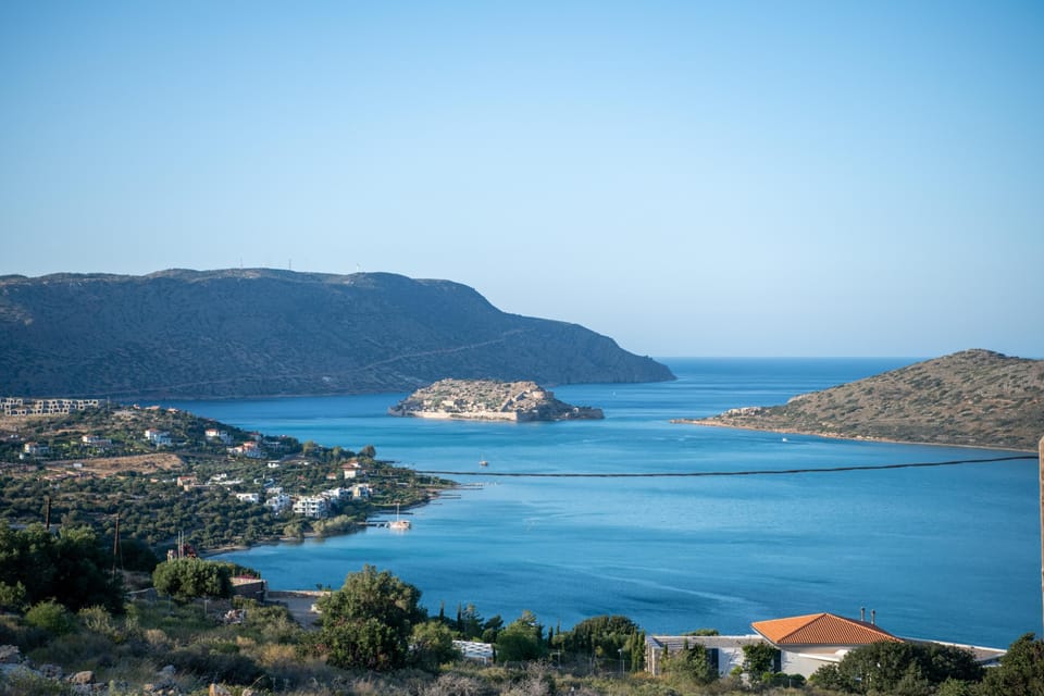 The villa provides a stunning view of the historic Spinaloga island.