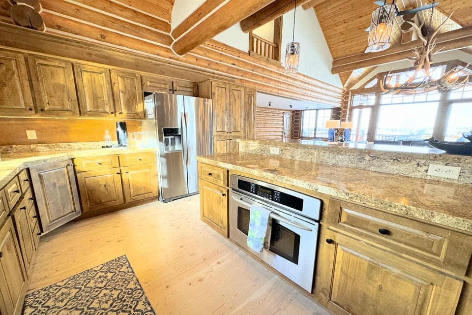 From the modern appliances to the wide array of cookware, this kitchen has everything you'll need to whip up meals for the whole group.