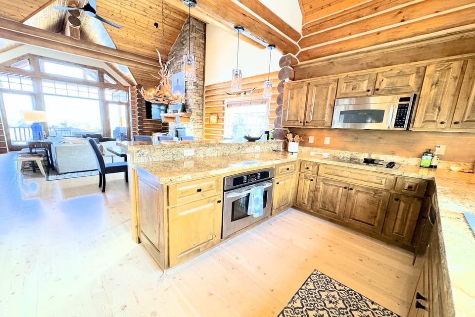 From the modern appliances to the wide array of cookware, this kitchen has everything you'll need to whip up meals for the whole group.