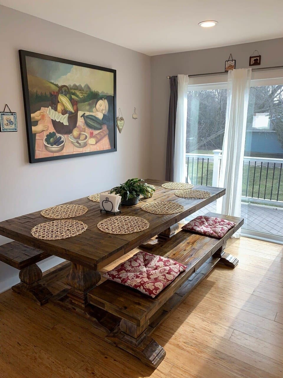 Dining Area with deck view