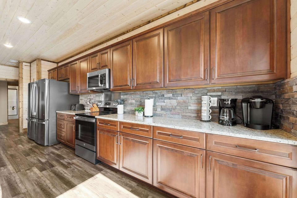 Cabinets are stocked with everything you need to make your favorite meals!