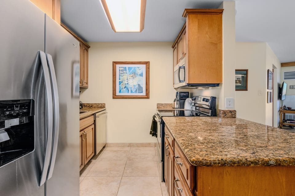 Stainless steel appliances.