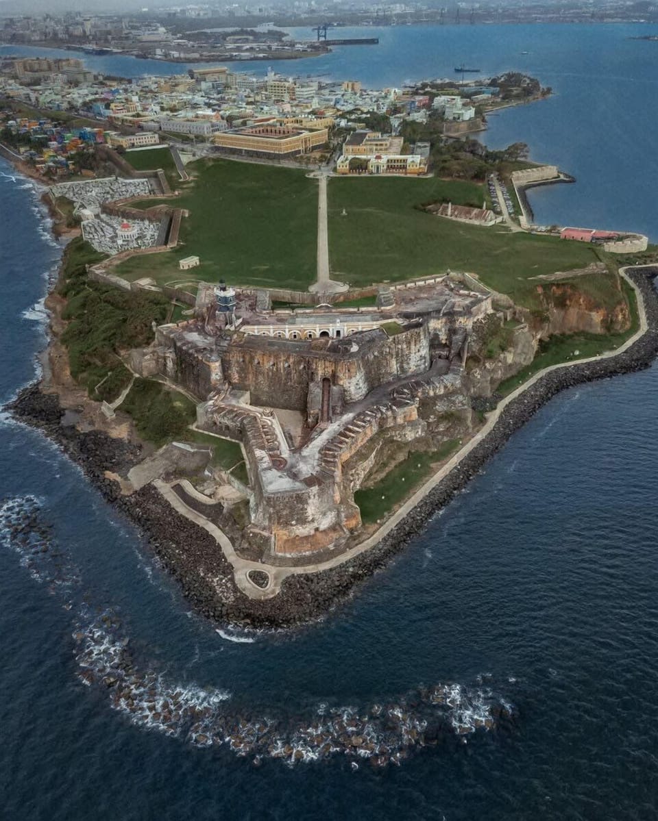 Aerial view of El Morro.