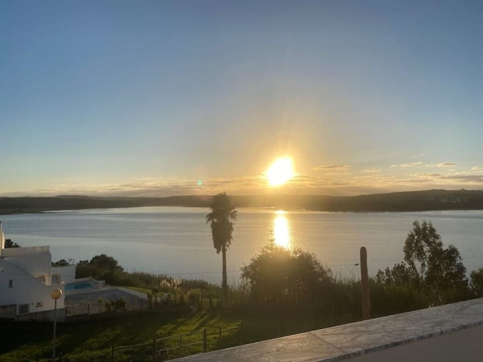 View from the terrace as the sun begins to drop. 
