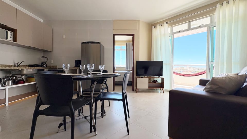 Apartment | Living area | 43-inch Smart TV with satellite channels