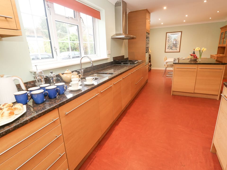 Fridge, dishwasher, electric kettle, toaster