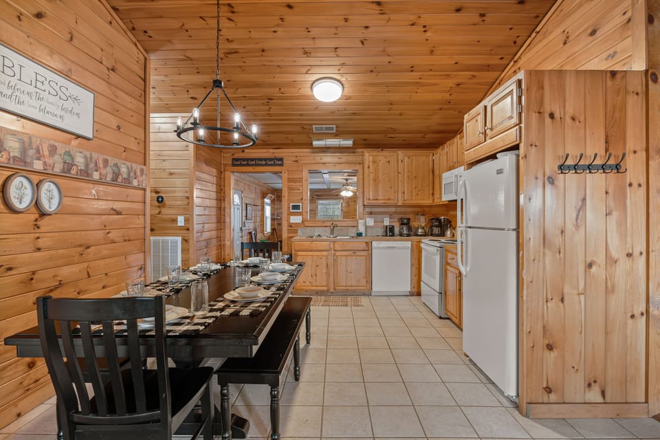 Open concept kitchen so you don’t miss any of the action!