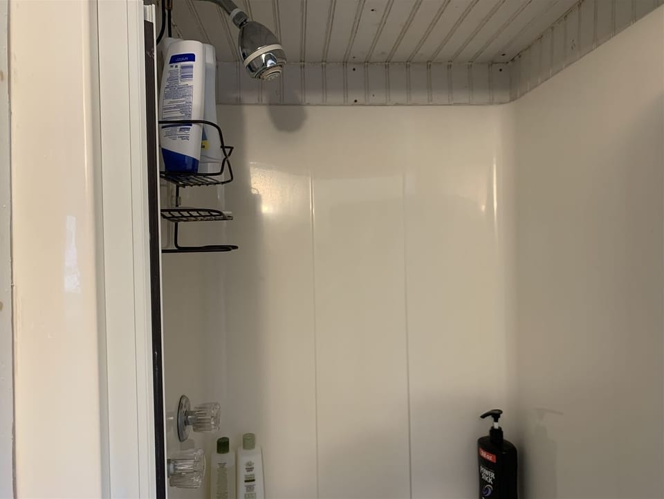 First floor bathroom shower no tub