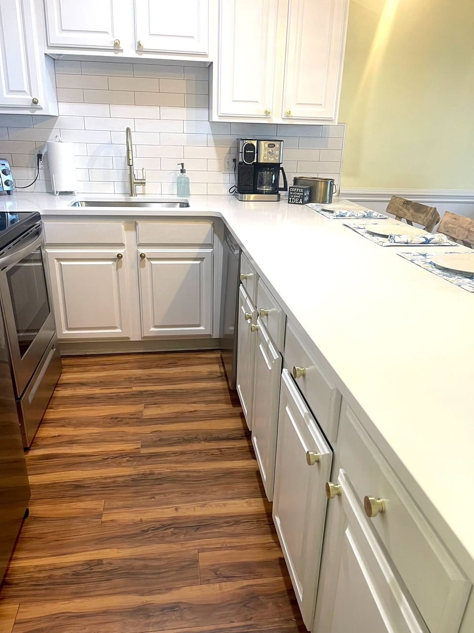 Stocked kitchen with all cooking utensils needed