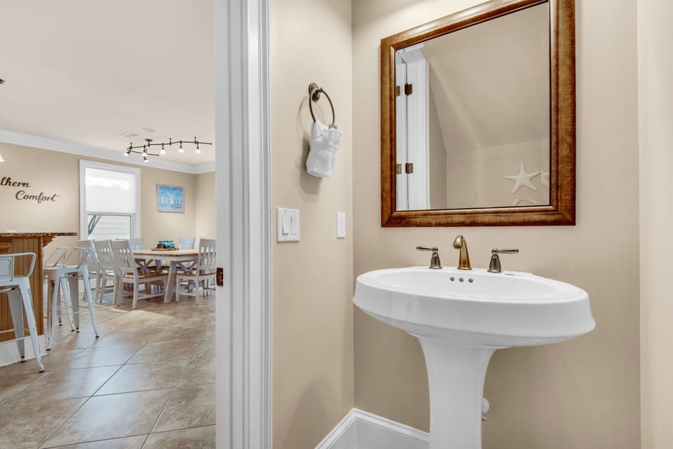 Guest half bathroom