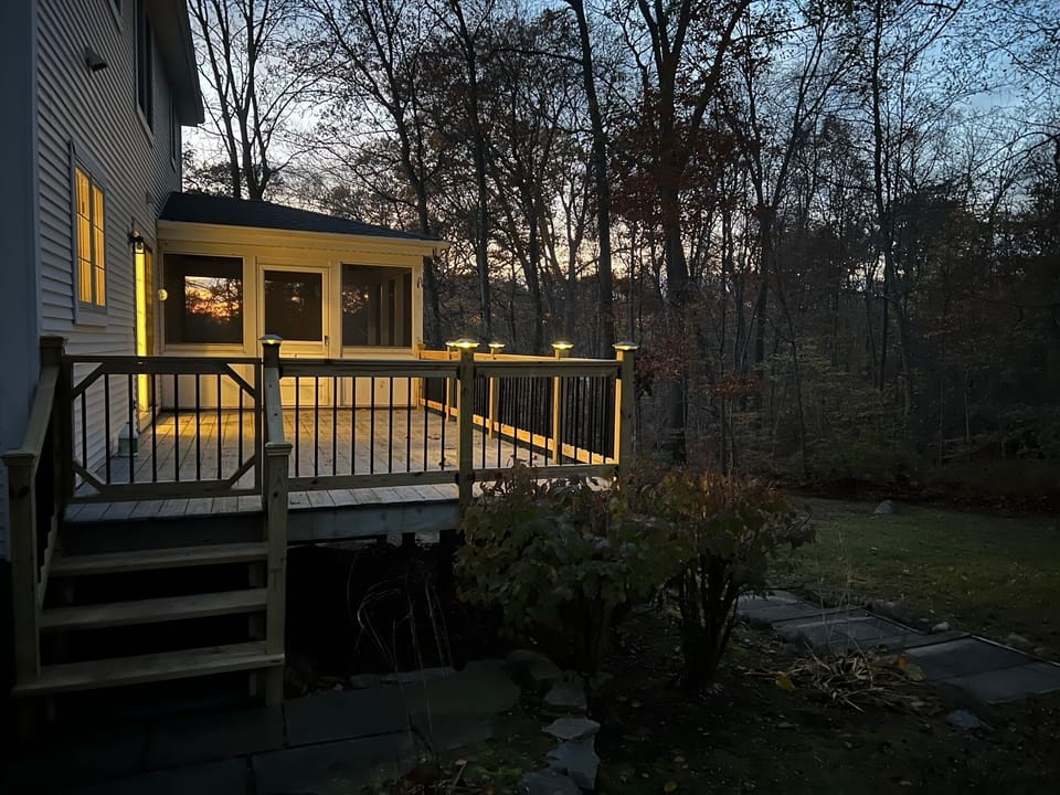 Deck for grilling and gathering outdoors 