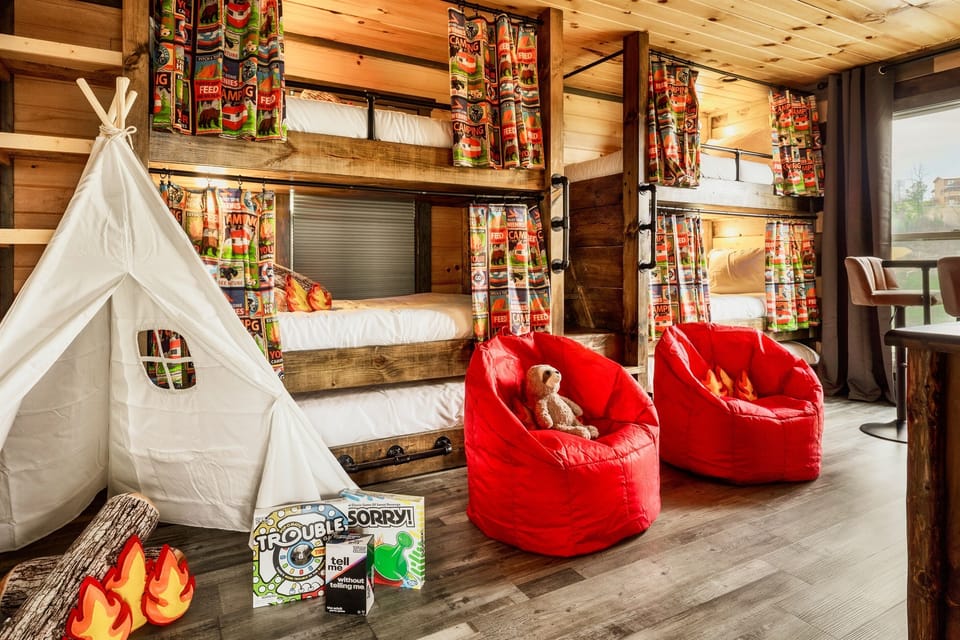 Draw the curtains and settle in for the night. Each bunk has an outlet and it's own lamp for reading.