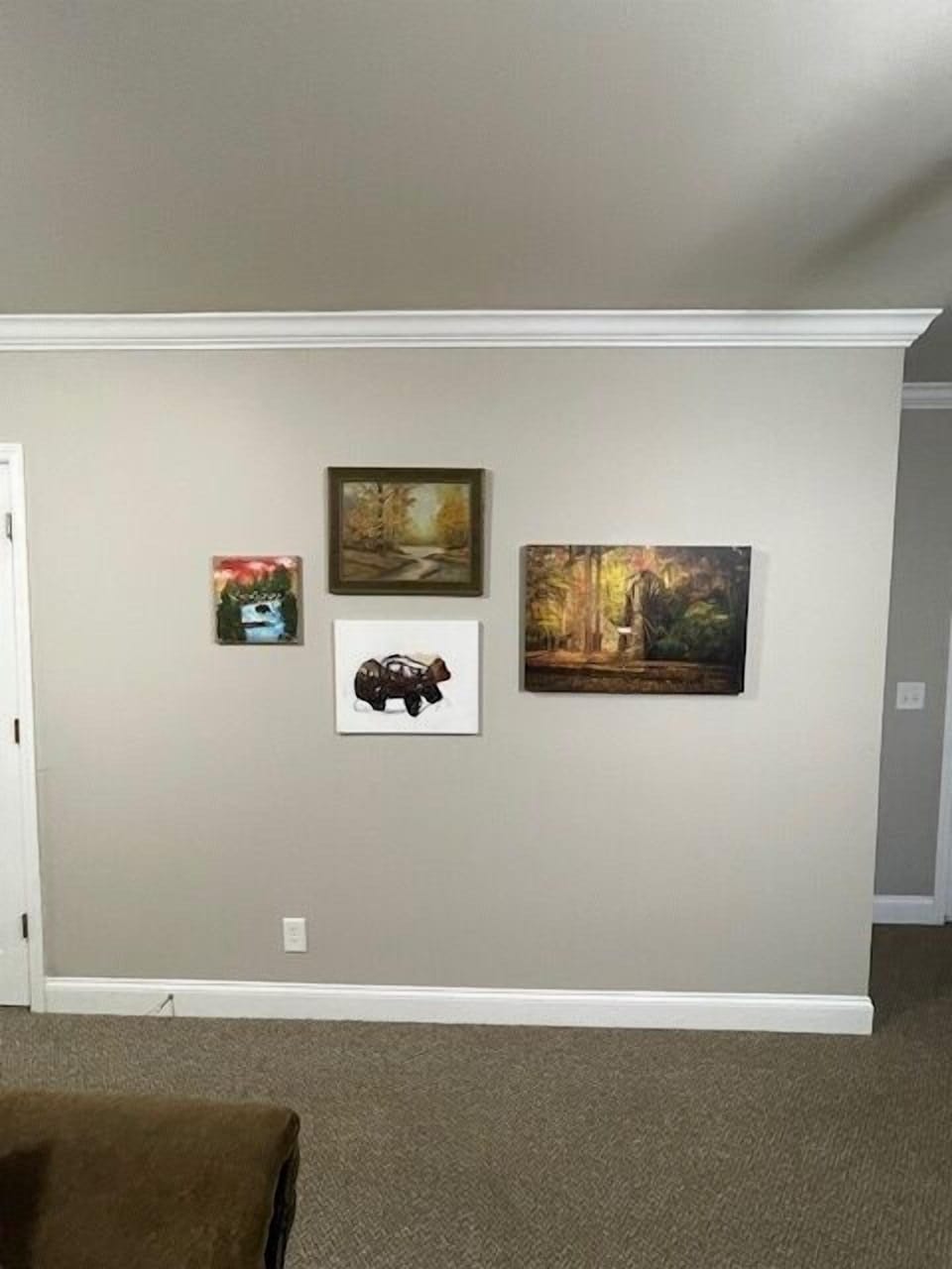 Decor in Freshly painted home
