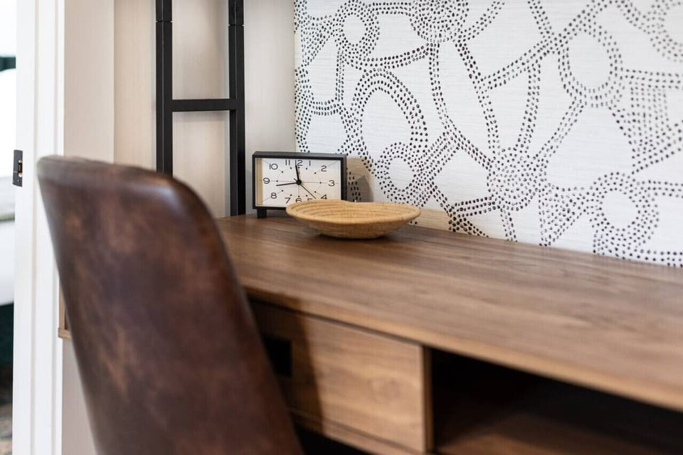 Dedicated workspace available off the kitchen with high-speed internet throughout the condo.