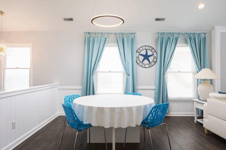 Top Level: Cozy breakfast table seating for four.