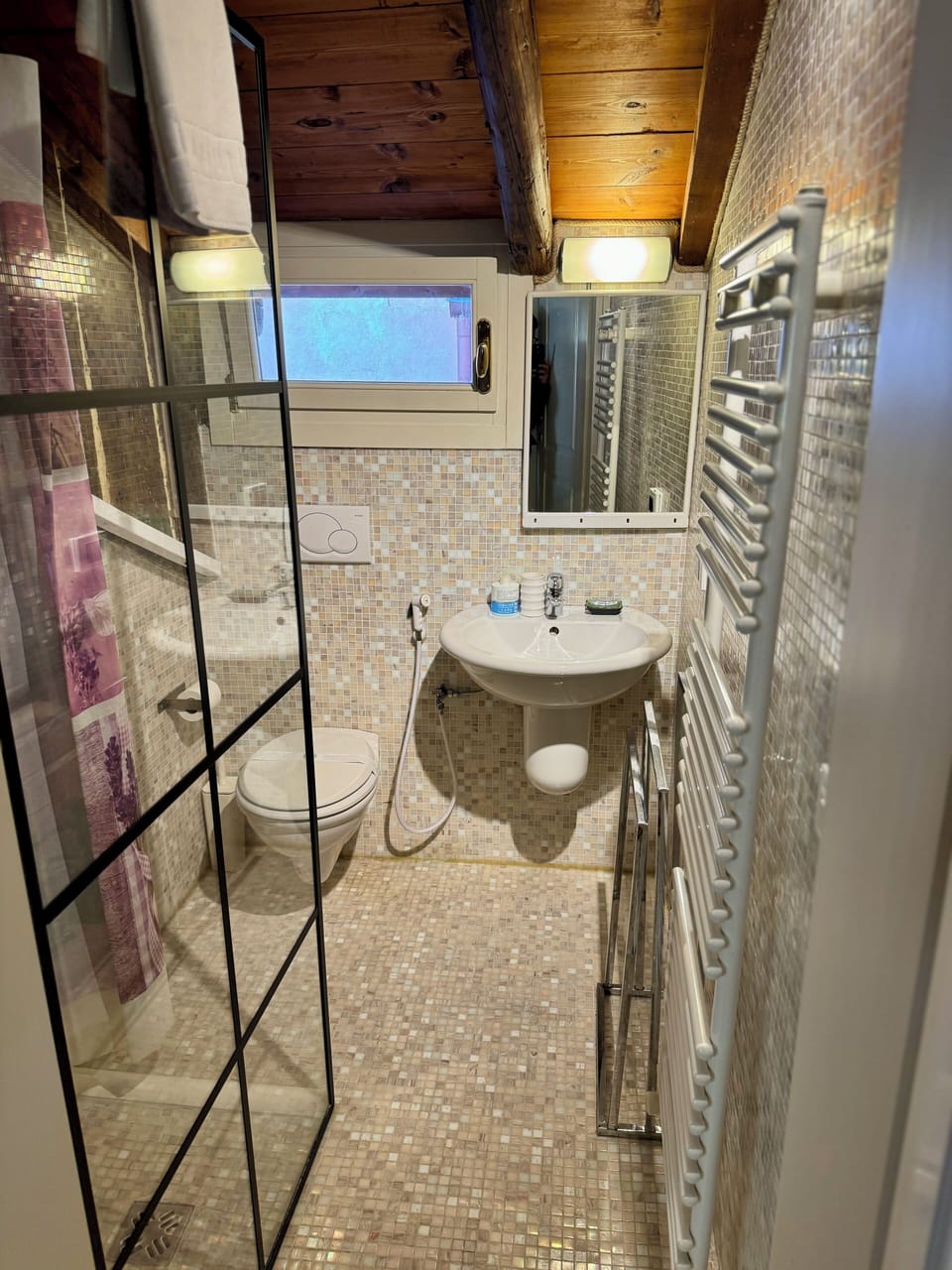 Superior Room, Courtyard View | Bathroom | Shower, rainfall showerhead, designer toiletries, hair dryer