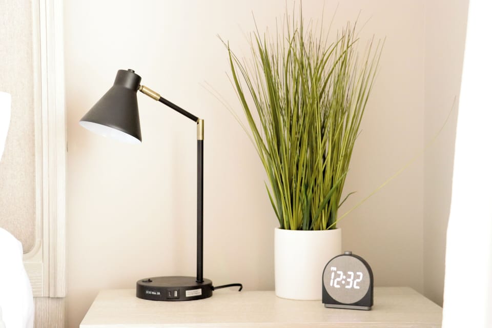 USB lamp and nightstand