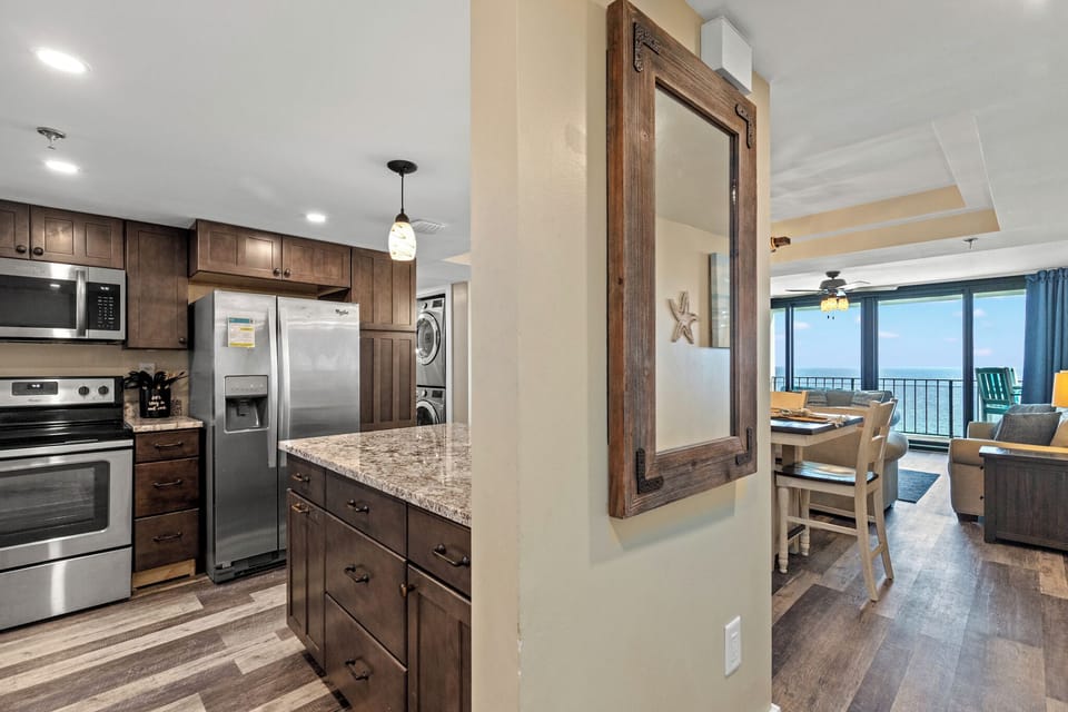 Condo, Multiple Beds, Balcony, Ocean View (Watercrest 1704) | Private kitchen | Fridge, microwave, oven, stovetop