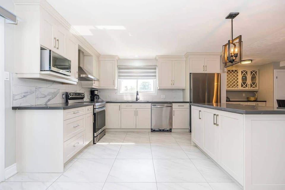 Whip up culinary delights in this fully stocked kitchen haven.