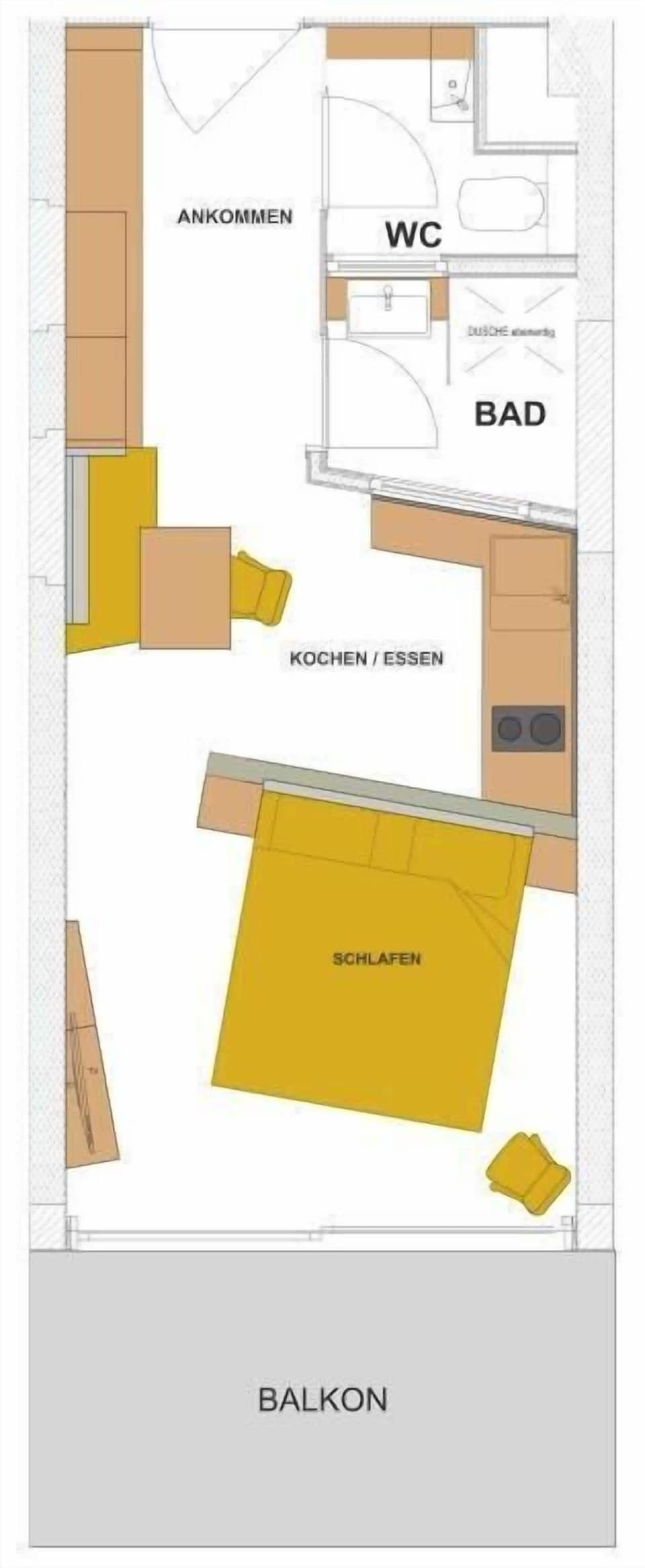 Comfort Apartment, Kitchen | View from room