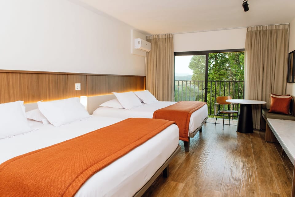 Luxury Quadruple Room, Balcony, Park View | In-room safe, desk, laptop workspace, blackout drapes