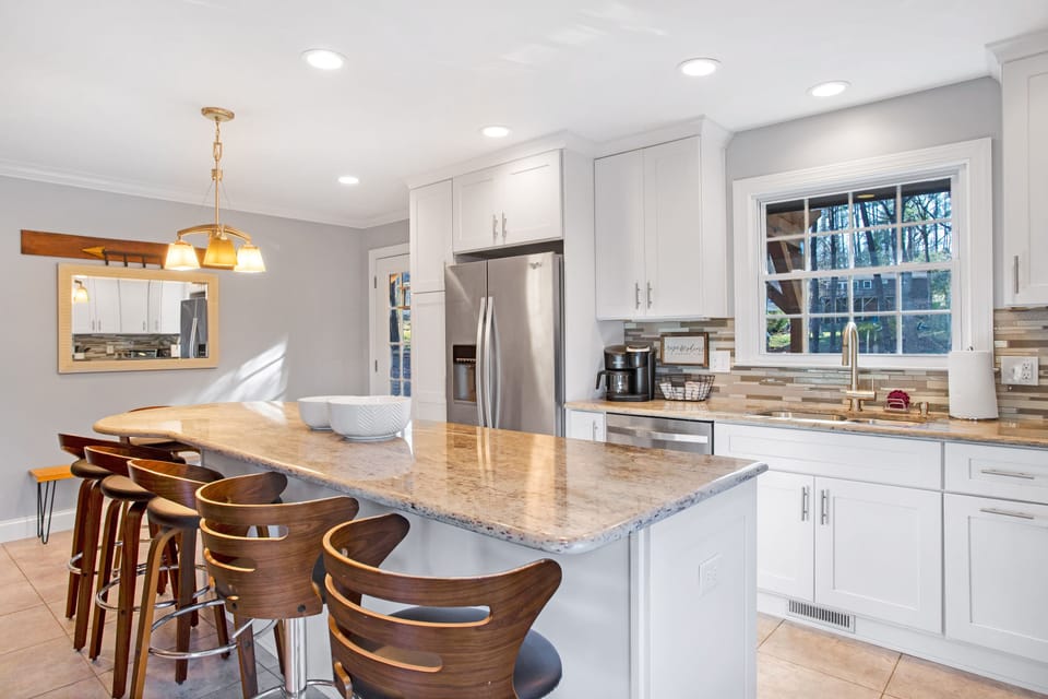 Kitchen with coffee bar