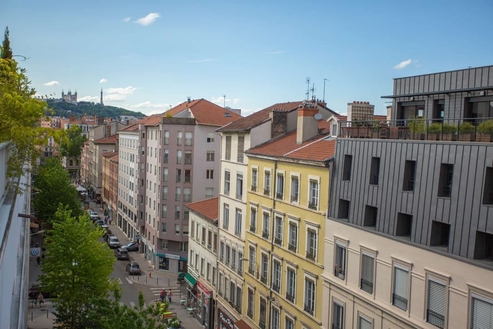 From the Basilica of Fourvière, Marie watches over the city and the apartment! 
Walk 10 minutes to reach the banks of the Rhône.