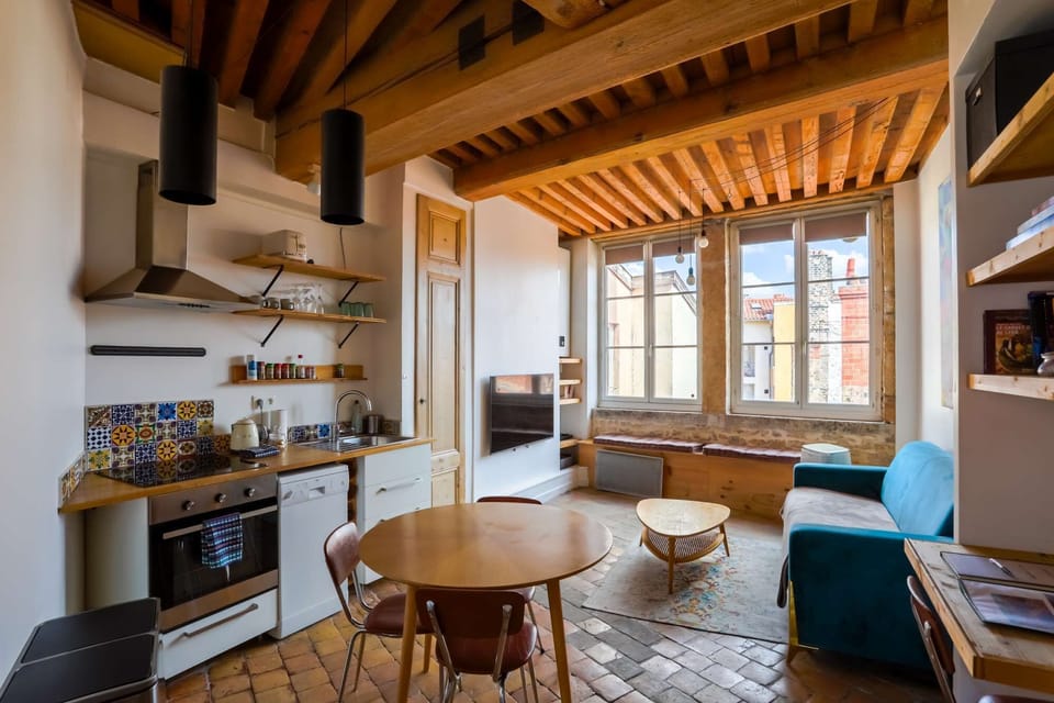 charming apartment overlooking the rooftops of Lyon
