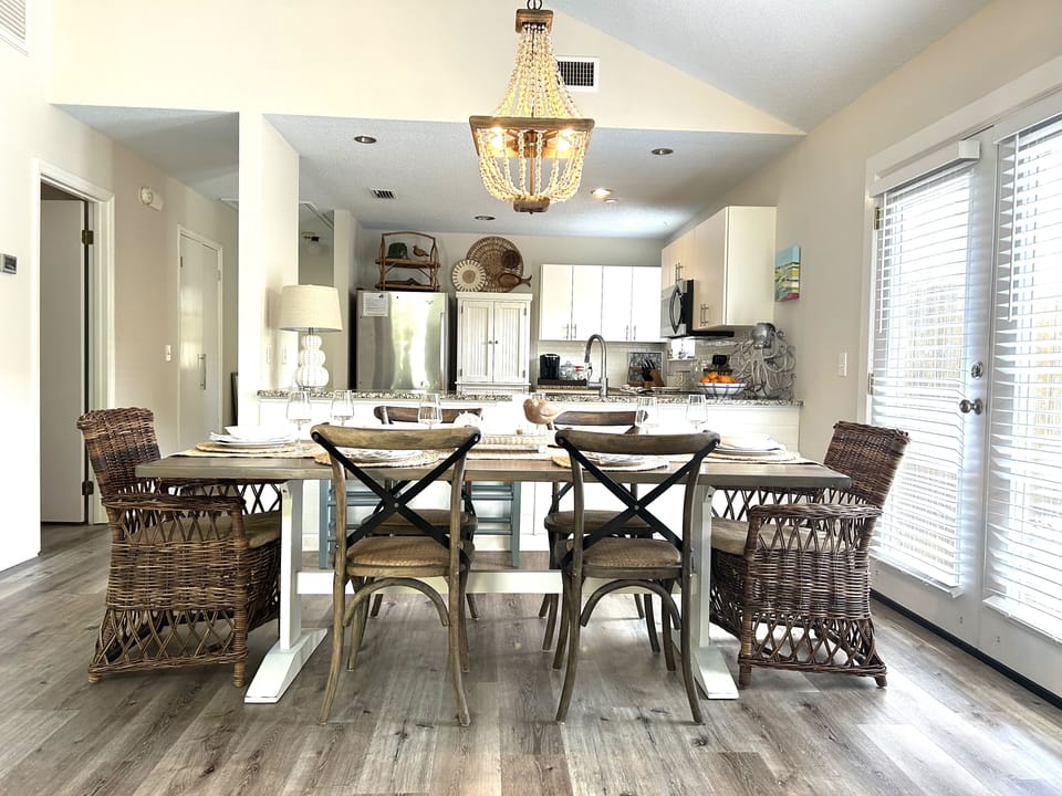 Kitchen and dining area