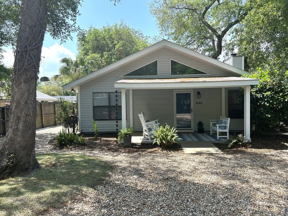 Front of home and drive with plenty of parking