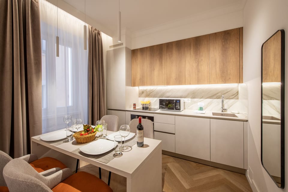Kitchen and dining area