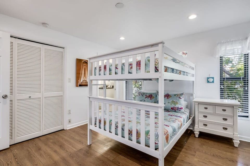 Guest bedroom two with double bunk bed