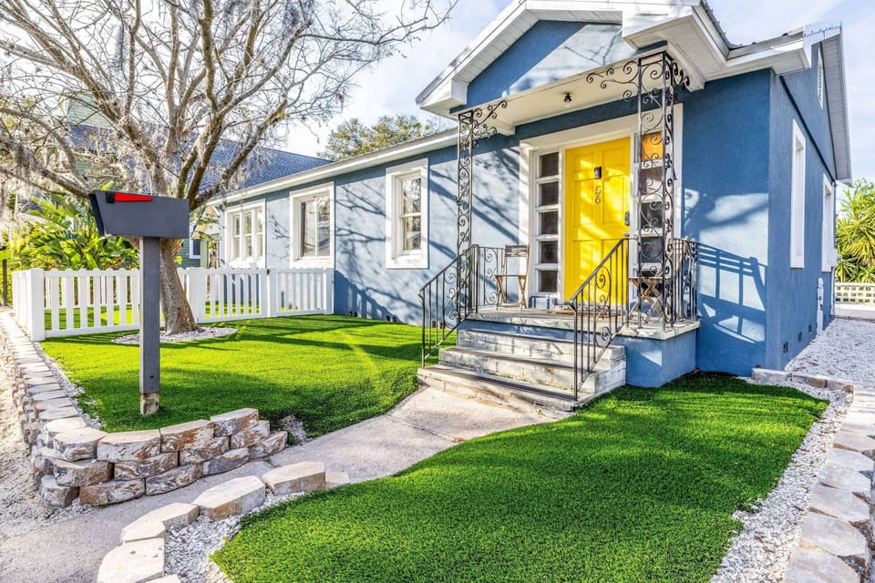 This historic home is split into two separate units.
