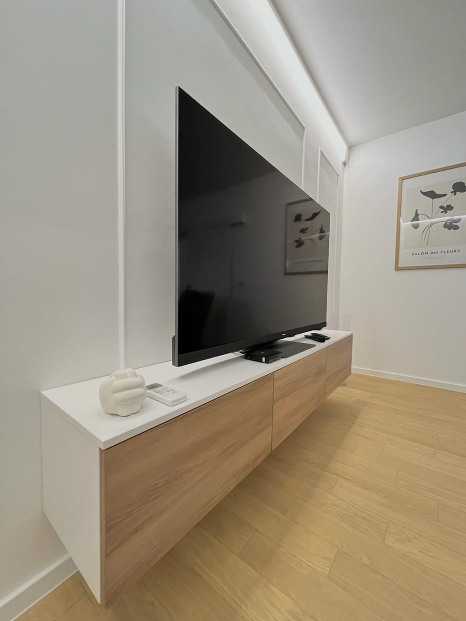 Premium Apartment | Living area | 120-cm TV with cable channels