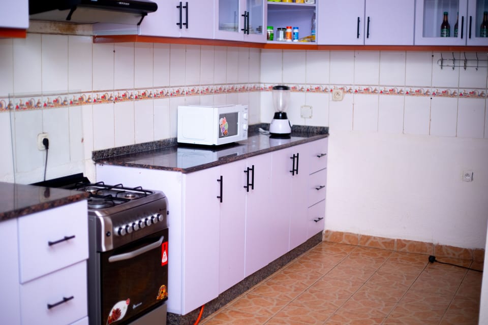Apartment | Private kitchen | Fridge, microwave, oven, stovetop