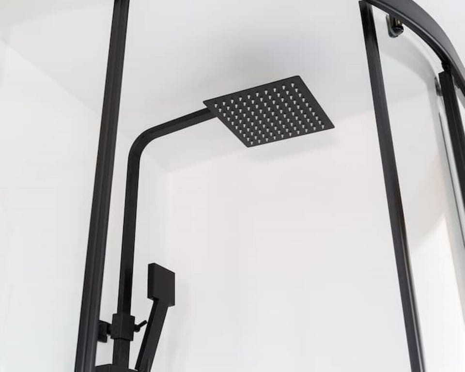 Excellent water pressure from rainforest shower head