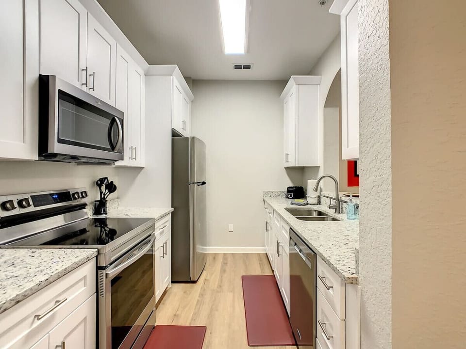 Fully equipped kitchen featuring appliances to help you prepare your meals with ease.