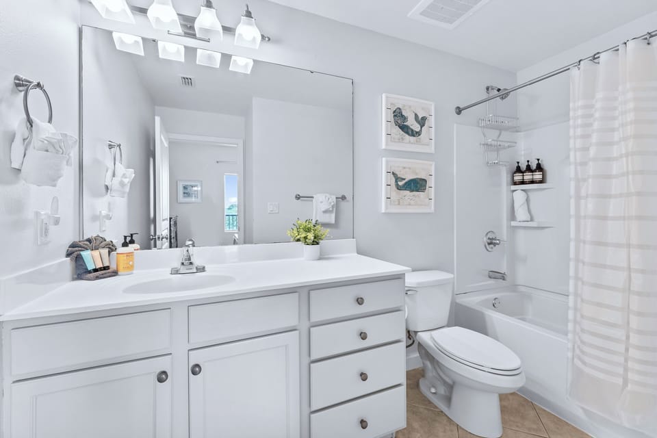 En-suite Master Bathroom with Tub/Shower Combo 