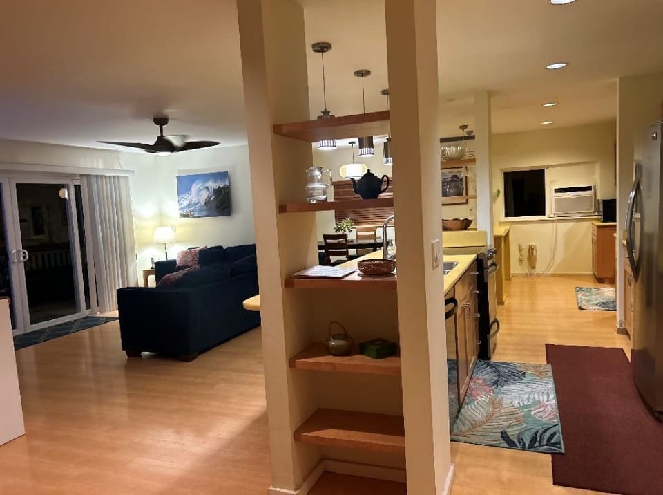 Open Living Area with dining and kitchen