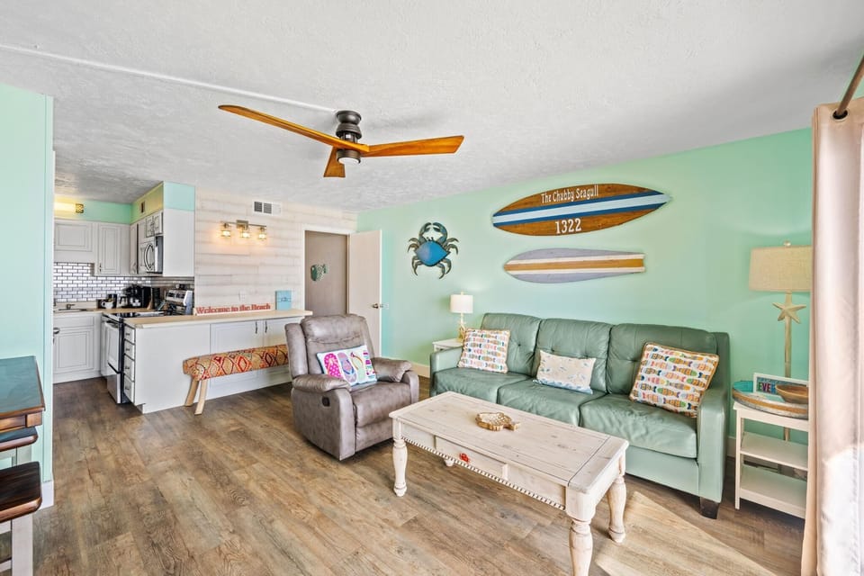 Condo, 1 King Bed with Sofa bed (The Summit 1322) | Living area | TV